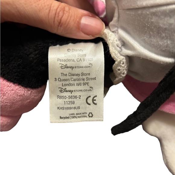 Disney Store Pink Polka Dot MINNIE MOUSE Plush Small 14" - Picture 4 of 6